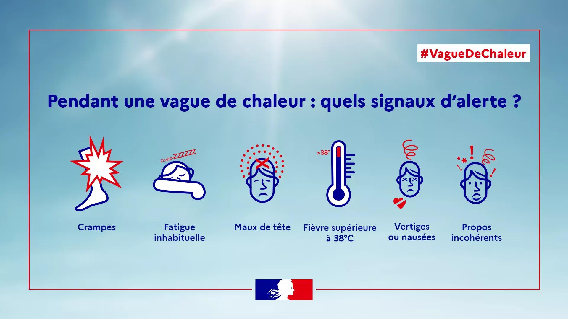 Pendant une vague de chaleur, quels sont les signaux d'alerte ?