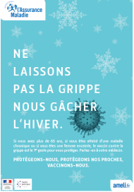 Affiche Ameli Grippe