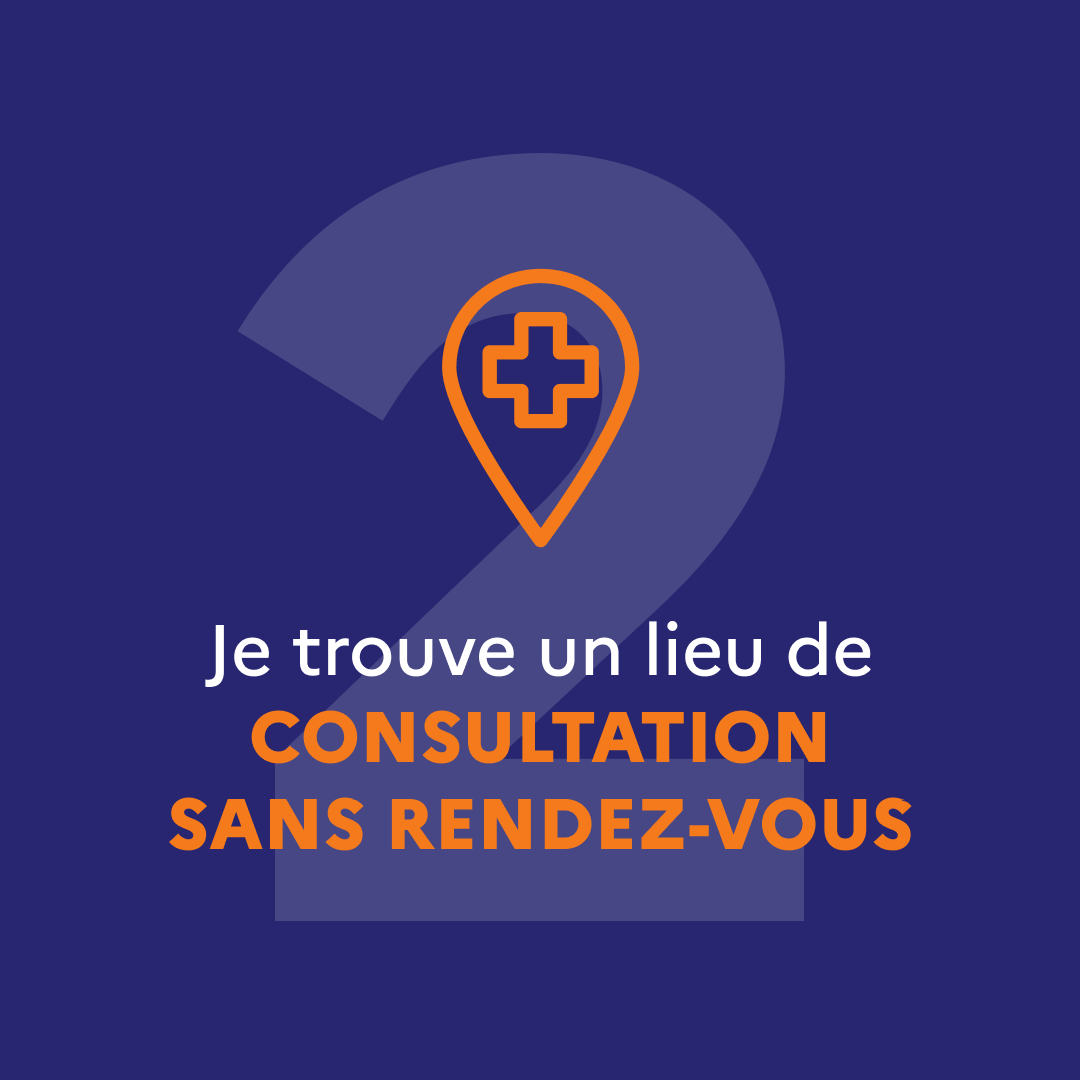 Je trouve un lieu de consultation sans rendez-vous