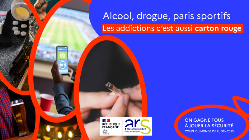 Alcool, drogue, paris sportifs, les addictions c'est aussi carton rouge