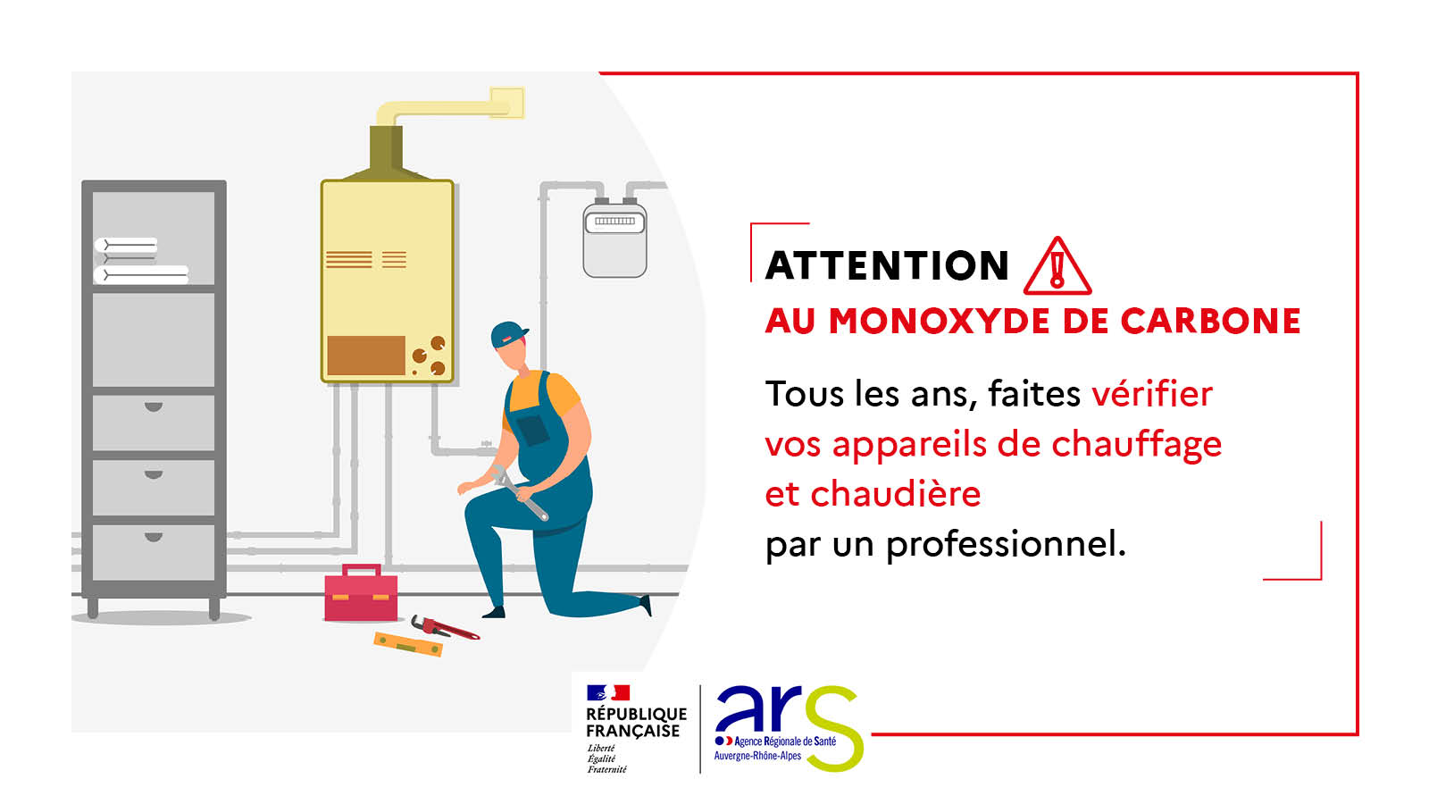 Attention au monoxyde de carbone : tous les ans, faites vérifier vos appareils de chauffage et chaudière par un professionnel