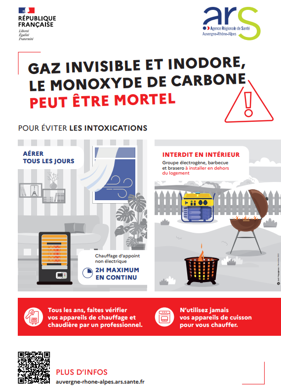Attention aux intoxications au monoxyde de carbone - Ville de Gagny