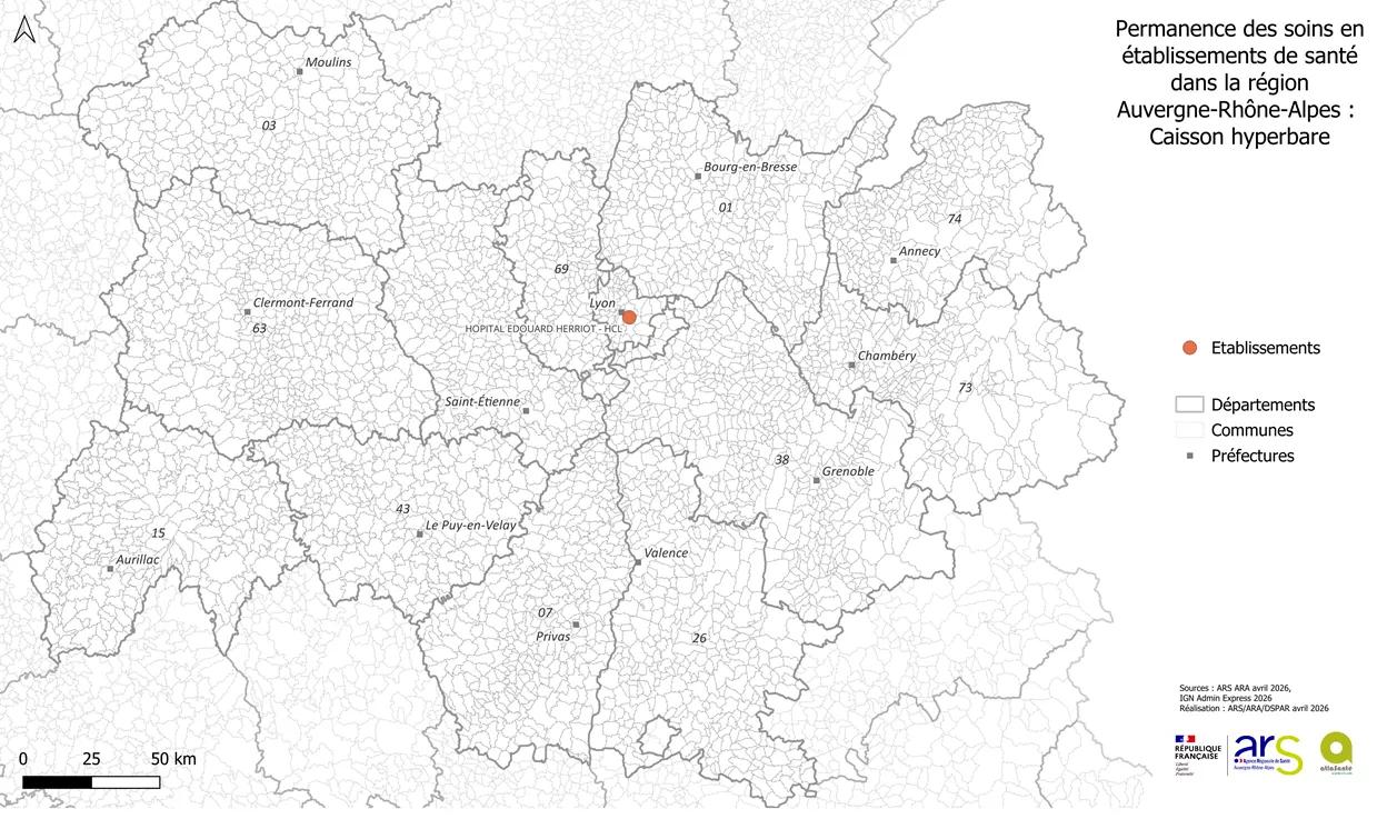 Carte de la PDSES en Auvergne-Rhône-Alpes - caisson hyperbare - 931 ko