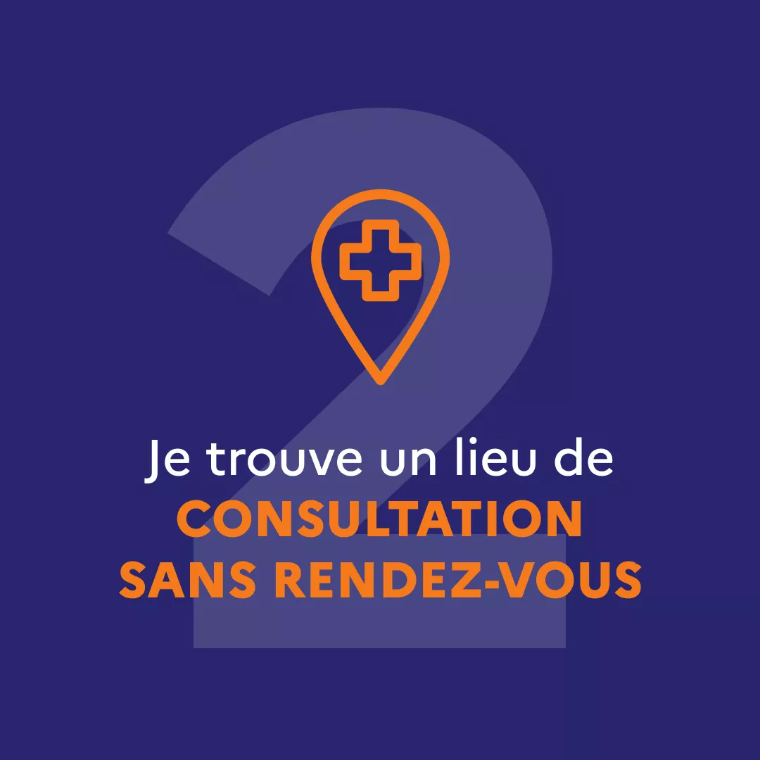 Je trouve un lieu de consultation sans rendez-vous